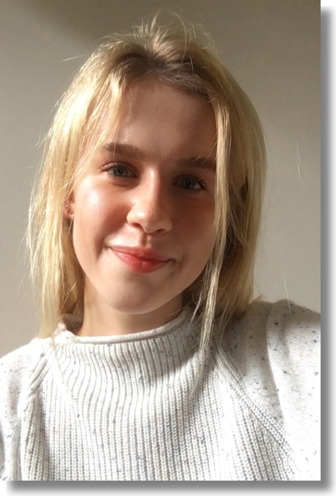 A three quarters portrait of Madeline